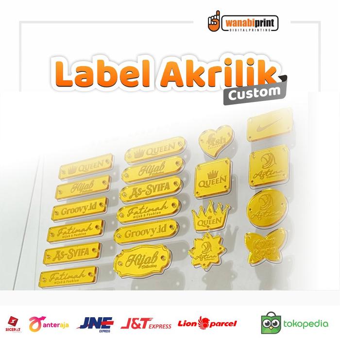 LABEL AKRILIK | LABEL HIJAB AKRILIK