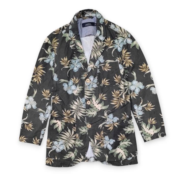 Aspesi Amsterdam Blum Printed Floral Blazer Jacket