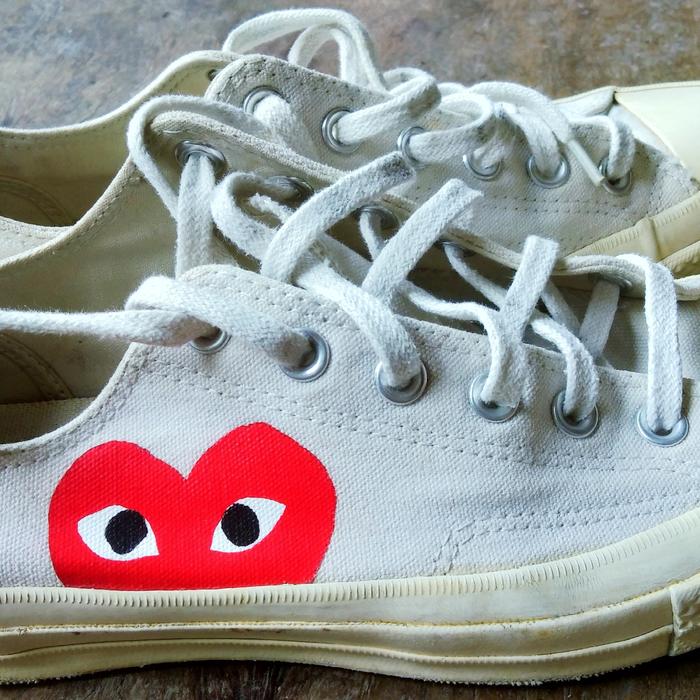Sepatu converse x cdg second size 40
