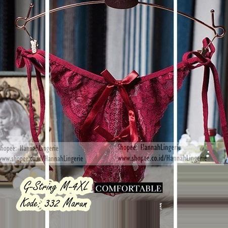 Gstring Jumbo Original M-Xxl Gstring Bigsize Hitam Merah Pink, Gstring Big Size Ukuran Besar Gstring