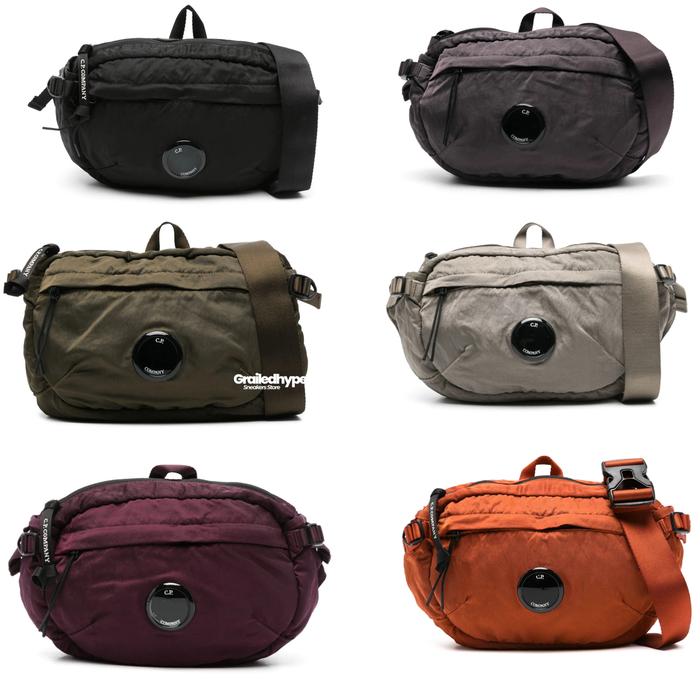 CP Company Nylon B Crossbody Belt Bag ( Black / Purple / Green / Powder / Aubergine / Orange) | (100