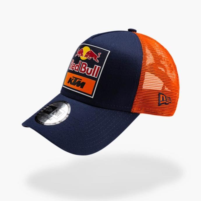 Red Bull KTM MotoGP 2024 New Era Team Trucker Cap. Topi Unisex