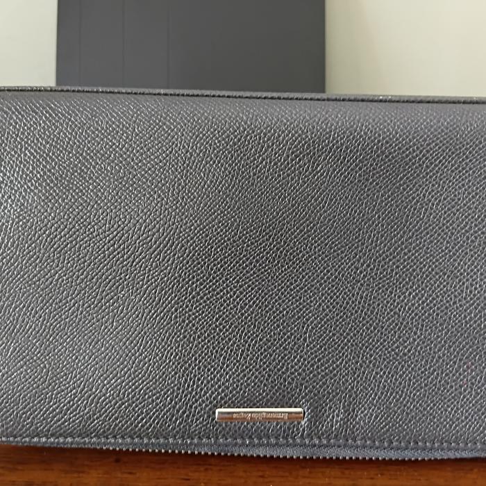 dompet ermenegildo zegna 2 zipper