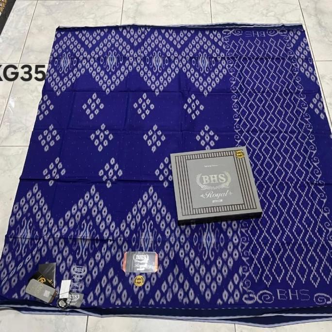 Promo / Terlaris Sarung BHS Royal Kawung Mesres Sutra Sarung BHS Royal KWG MS Terbaik