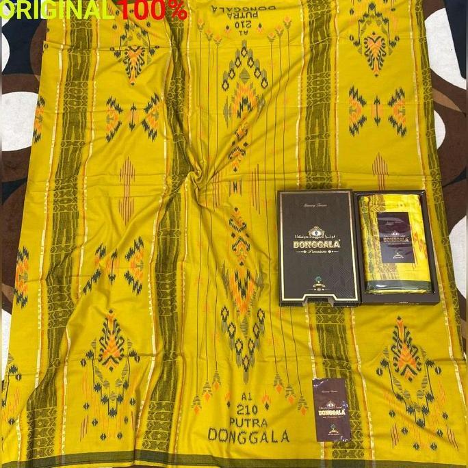 Promo / Terlaris Sarung Tenun Donggala SGE A1 - Songket Timbul Kain Berkualitas Tinggi dan 100% Asli