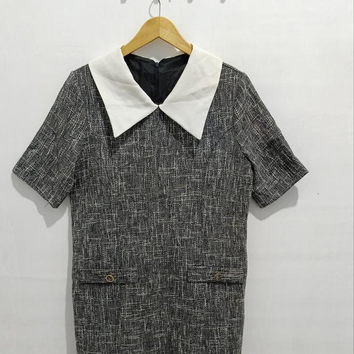 dress tweed preloved cakep