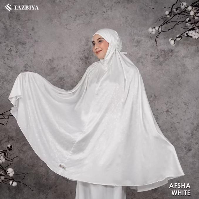 Promo / Terlaris mukena tazbiya premium emboss 2in1 afsha series|mukena silk nikah|mukena putih tazb