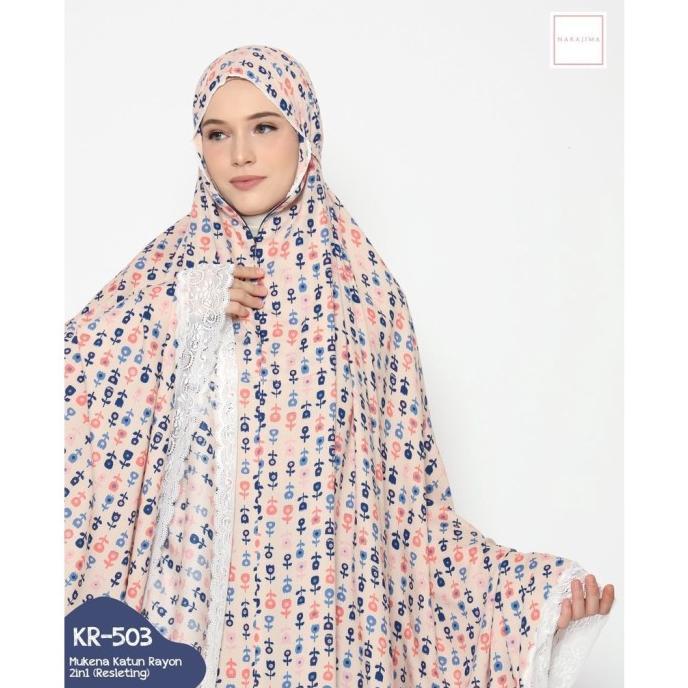 Promo / Terlaris PROMO Mukena Dewasa - Mukenah Nakajima Katun Rayon (2 in 1 Resleting) Terbaik