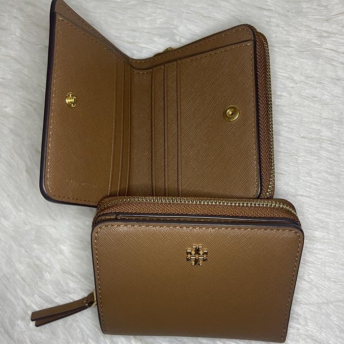 TB emerson mini wallet black/Moose brown authentic