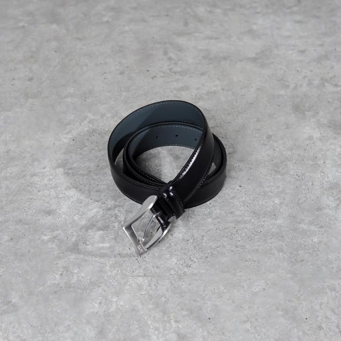 Ikat Pinggang HUGO BOSS ESILY SILVER BUCKLE BLACK BELT 100% ORIGINAL