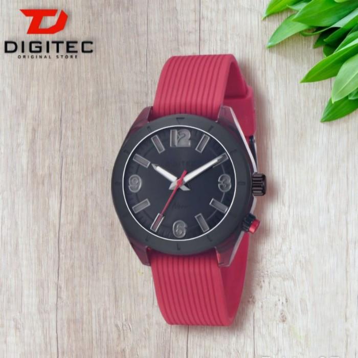 JAM TANGAN DIGITEC 9100 / BDN-9100T / BDN-9100 / BDN9100 / BDN 9100 ANALOG QUARTZ MOVEMENT RED RUBBE