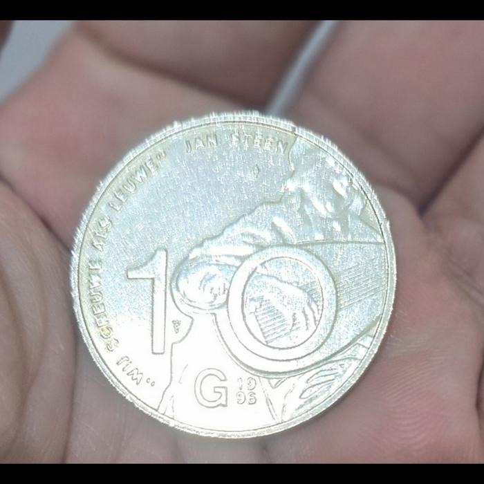 koin perak beatrix netherland 10 gulden