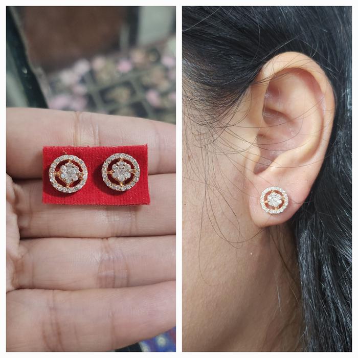 Anting Bulat Roda Cantik Berlian Medan
