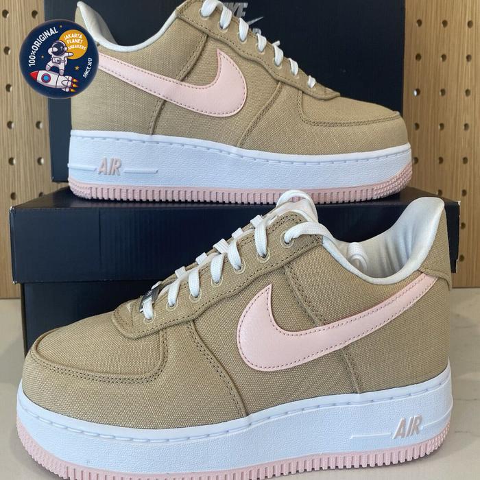 Nike Air Force 1 Low Retro LL QS Linen Canvas "Linen/Atmosphere/White" Original BNIB