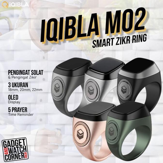 Promo / Terlaris iQibla Zikr Smart Ring M02 Cincin Pintar Tasbih Zikir Muslim Digital Terbaik