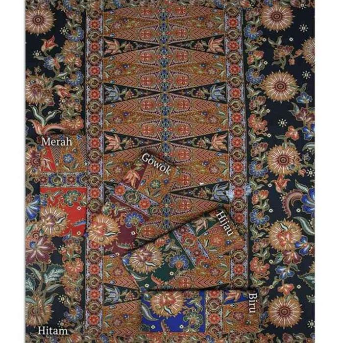 Kain Sarung Batik Wanita Pekalongan Halus Motif Kawung Bumi Jaya New Tbk