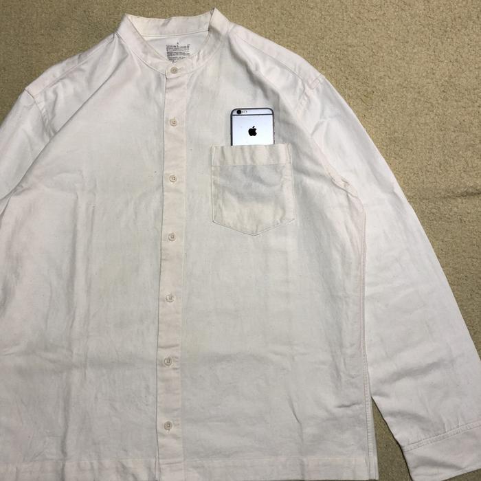 PRELOVED KEMEJA SANGHAI MUJI JP BROKEN WHITE NOT UNIQLO