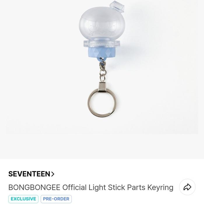 (READY STOCK) Official Bongbongee Parts Keyring LS Seventeen SVT Official