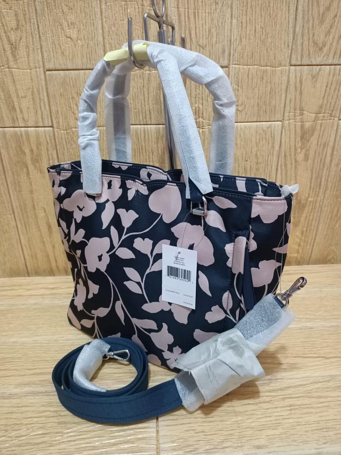 Kate spade medium satchel jae garden vine black multi