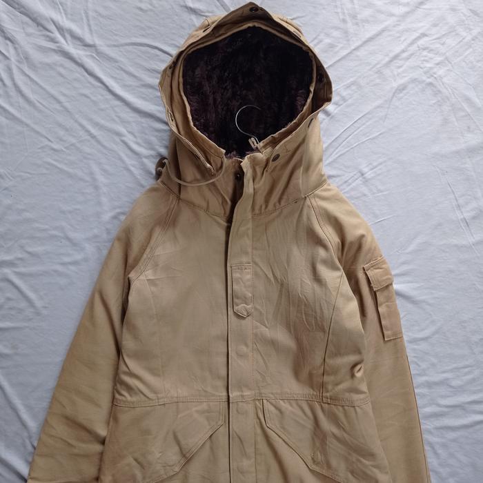jaket kanvas double layer tebal second thrift