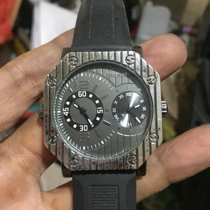 Jam tangan Monol analog dualtime