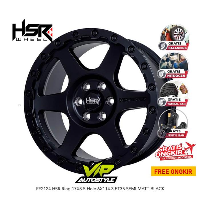 Velg Racing Model Offroad Mobil Nissan Terra Navara Hsr FF2124 Terbaru Ring 17 - Toko Velg Dan Ban K