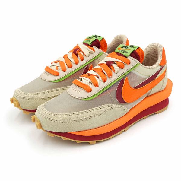 Sepatu Nike LD Waffle X Sacai X Clot Orange Blaze Original