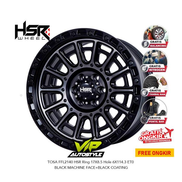 Velg Racing Hsr Tosa Ring 17 Model Offroad Terbaru Cocok Untuk Mobil Nissan Terra Navara Velg R17 - 