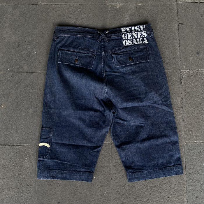 Evisu Genes Osaka Mini Pocket Short Pants Denim