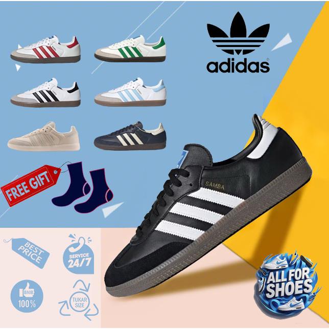 Adidas Samba Sepatu Classic Vegan Bagian atas yang lembut, nuansa kaki yang santai, sepatu kets berp