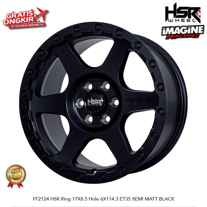 VELG MOBIL HSR FF2124 RING 17 LEBAR 8,5 PCD 6X114,3 UNTUK NAVARA TERRA