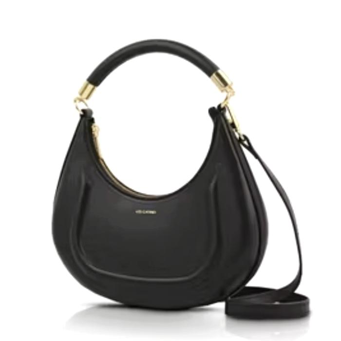 Sling/Shoulder/Hand Bag Denta Hobo (Black) - Les Catino Original