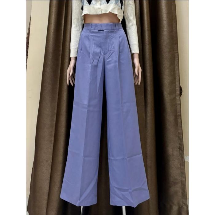 Celana kulot HW|Celana kasual wanita|Thrift korea|Preloved celana kulot| Celana high waist import