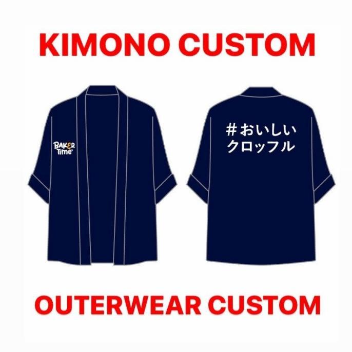 MULAI STD Jasa Jahit Konveksi Jaket Kimono Outer Sablon Bordir Custom