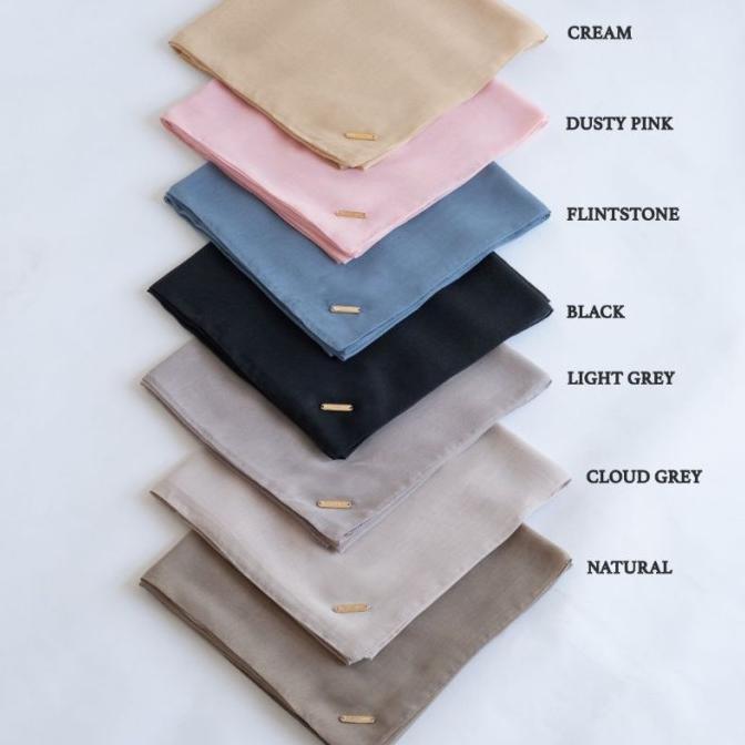 Hijab Deenay Segi Empat Polos Paris Ultimate New