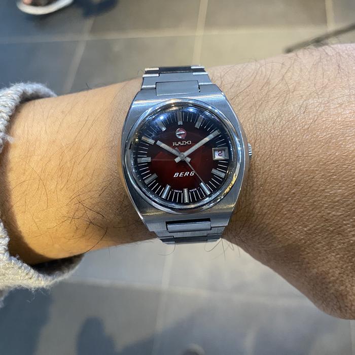 Rado Berg Maroon Dial Automatic Watch