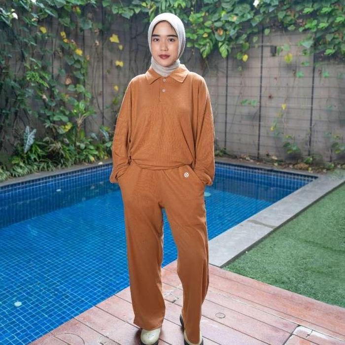 TERBARU NOORE - TERRA PANT - CARAMEL - CELANA WANITA SIAP KIRIM