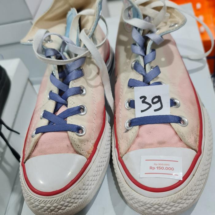 Sepatu Converse All Star Tie Dye Effect High Original Bekas - 39