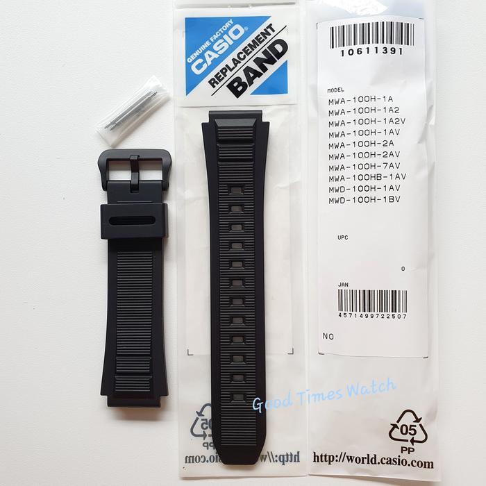 STRAP CASIO MWA-100H MWA-100HB MWD-100H MWA 100H MWD 100H MWA 100 MWD 100 CASIO ORIGINAL