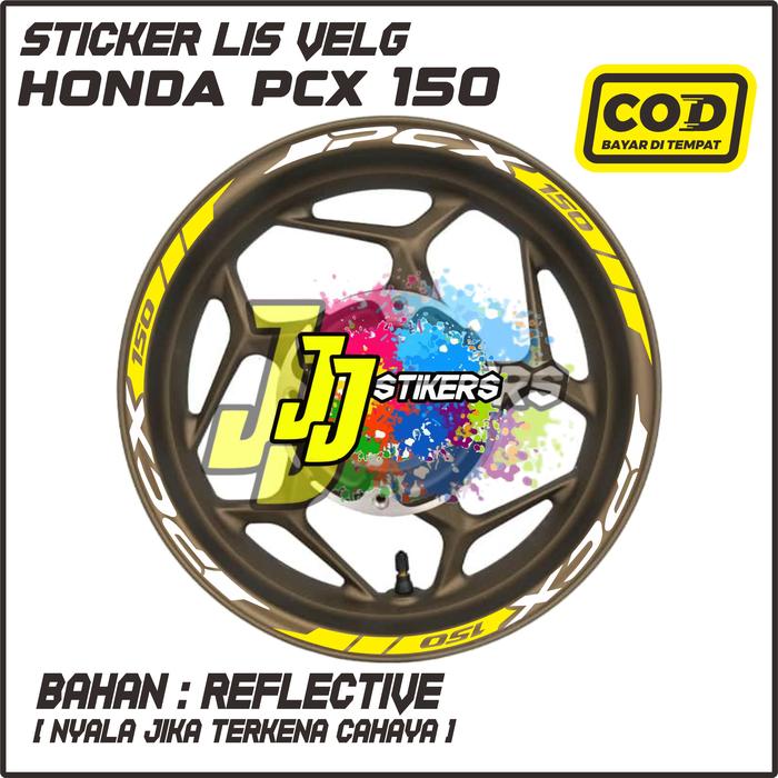 Stiker Lis Velg Motor Honda Pcx 150 Motorcycle