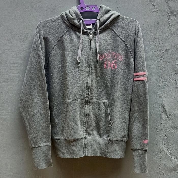 Hoodie Zipper NEW BALANCE | NB | ORIGINAL | Thrift Preloved Second Bekas