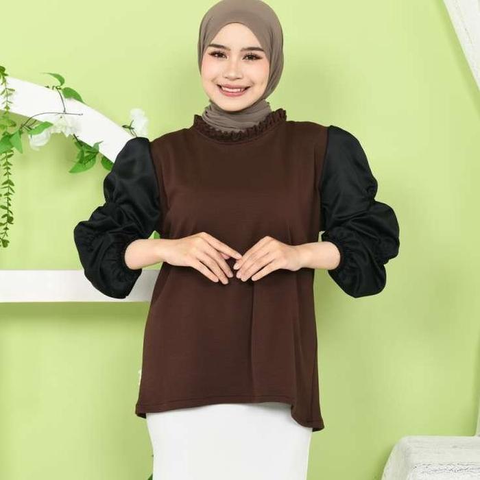 (COD) MYBAMUS SYBILLE PUFF SLEEVE TOPS PACKING AMAN