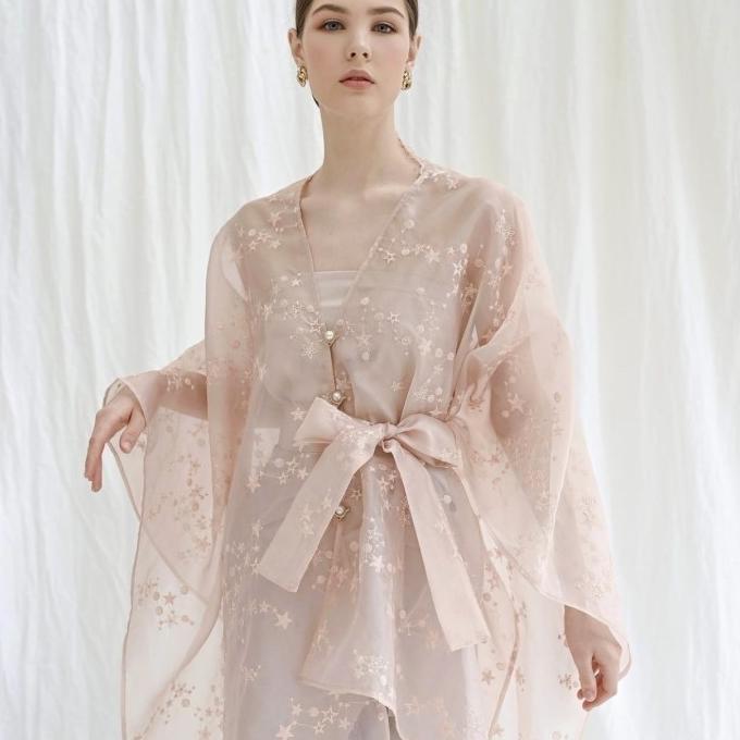 myvb mallory organza robe in rosie pink top (no skirt krn dijual terpisah oleh myvb)