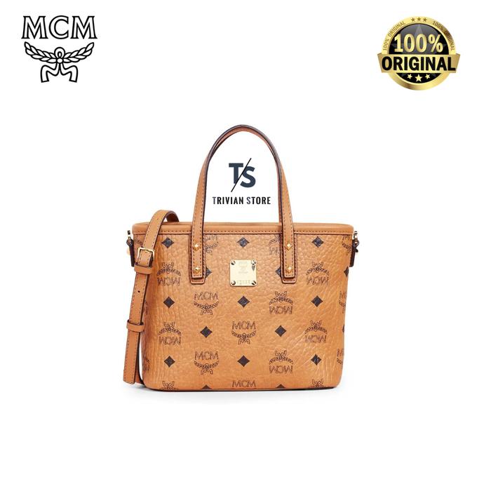 MCM Mini Anya Top Zip Shopper