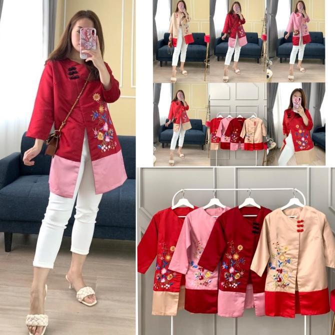 A455.Embroidery Qipao Outer