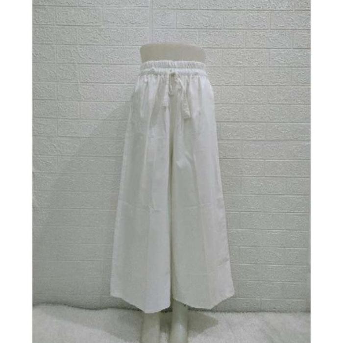 (COD) KULOT LINEN PREMIUM BROKEN WHITE GOOD QUALITY