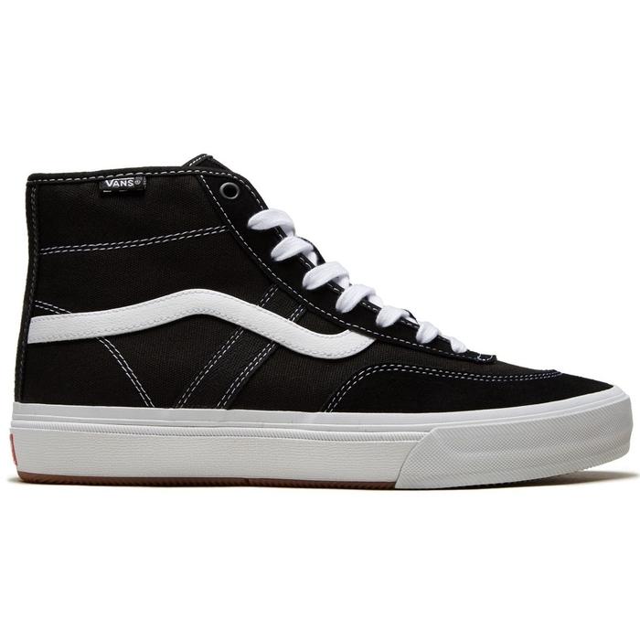 SEPATU PRIA VANS ORIGINAL CROCKETT HIGH BLACK WHITE - 44