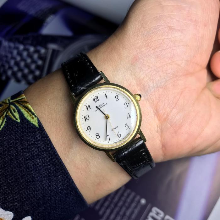 Citizen Forma Ladies Dress Watch Arabic Indices with stoned crown like Seiko Casio Omega DW
