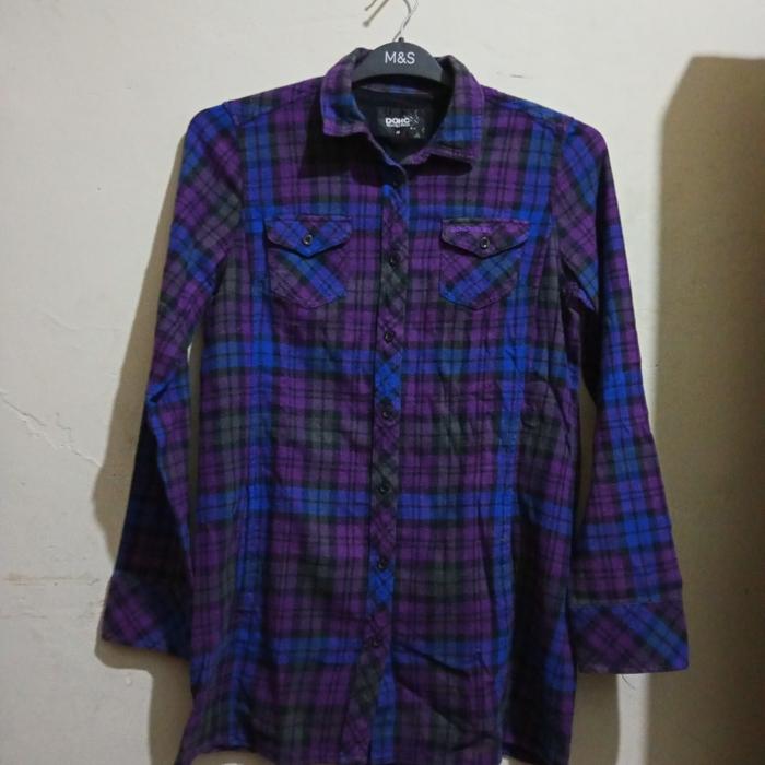 Kemeja flanel adventure cewek thripting original brand DOHC REVOLUTION