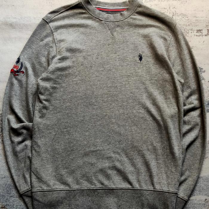 crewneck USPA POLO bordir original sekond